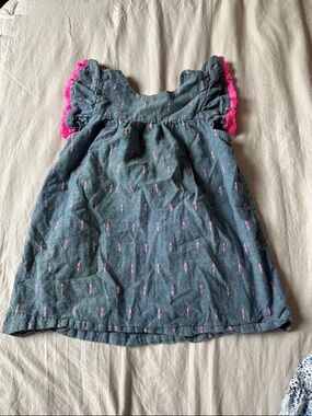 H&M Navy Tank Top with Bright Pink Trim
